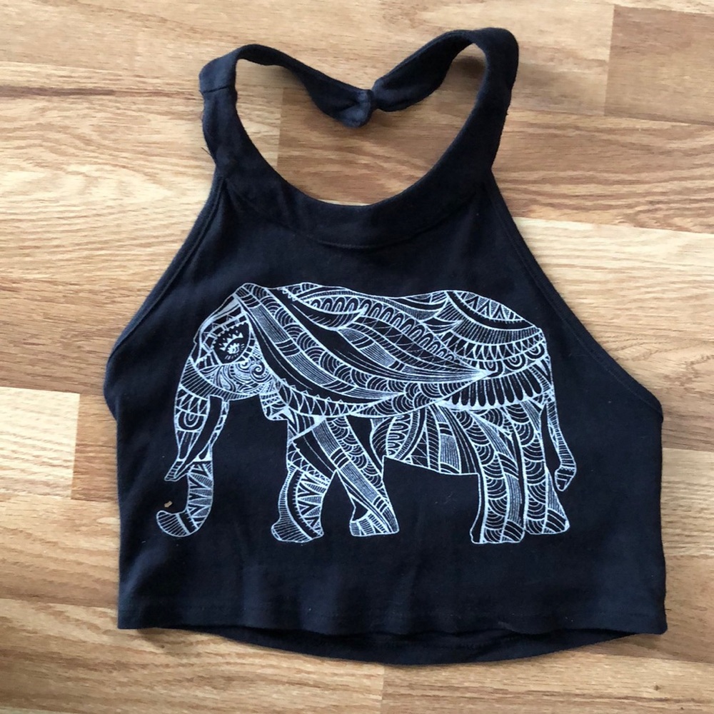 Elephant Crop Top - Picture 1 of 5